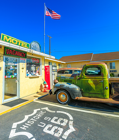 Motels rétro typiques